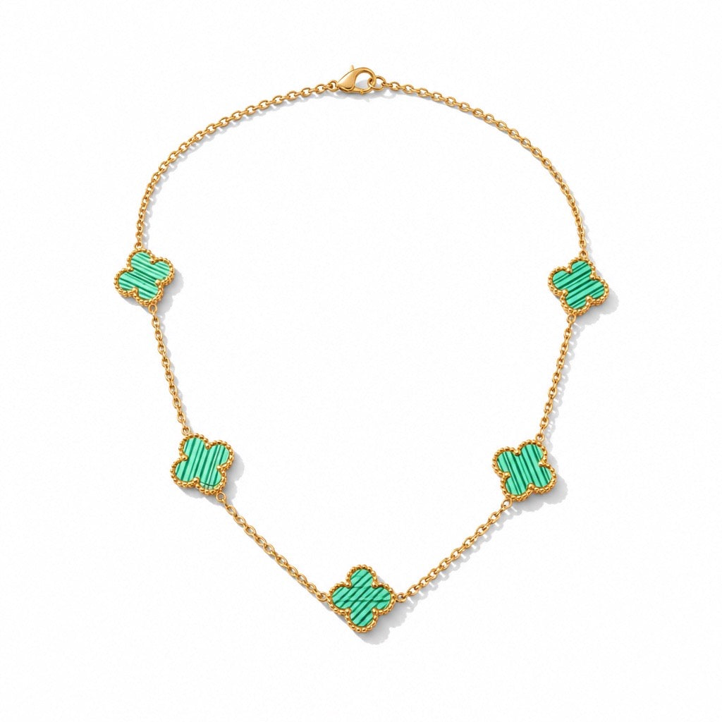 5 Clover Flower - 18k Plated / Stainless Steel