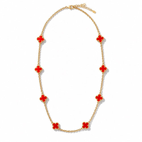 10 Clover Flower - 18k Plated / Stainless Steel
