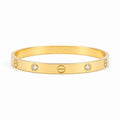 Hathor Bangle with Stone - 18k Plated / Stainless Steel