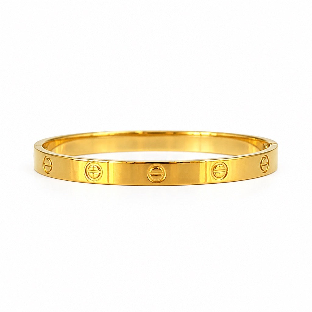 Hathor Bangle w/o Stone - 18k Plated / Stainless Steel